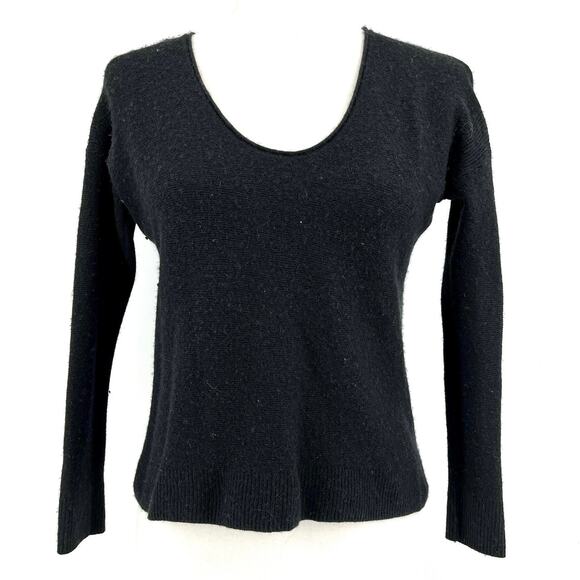 Madewell Women’s XS Black Merino / Alpaca Viscose Blend Round Neck Sweater - Picture 1 of 6